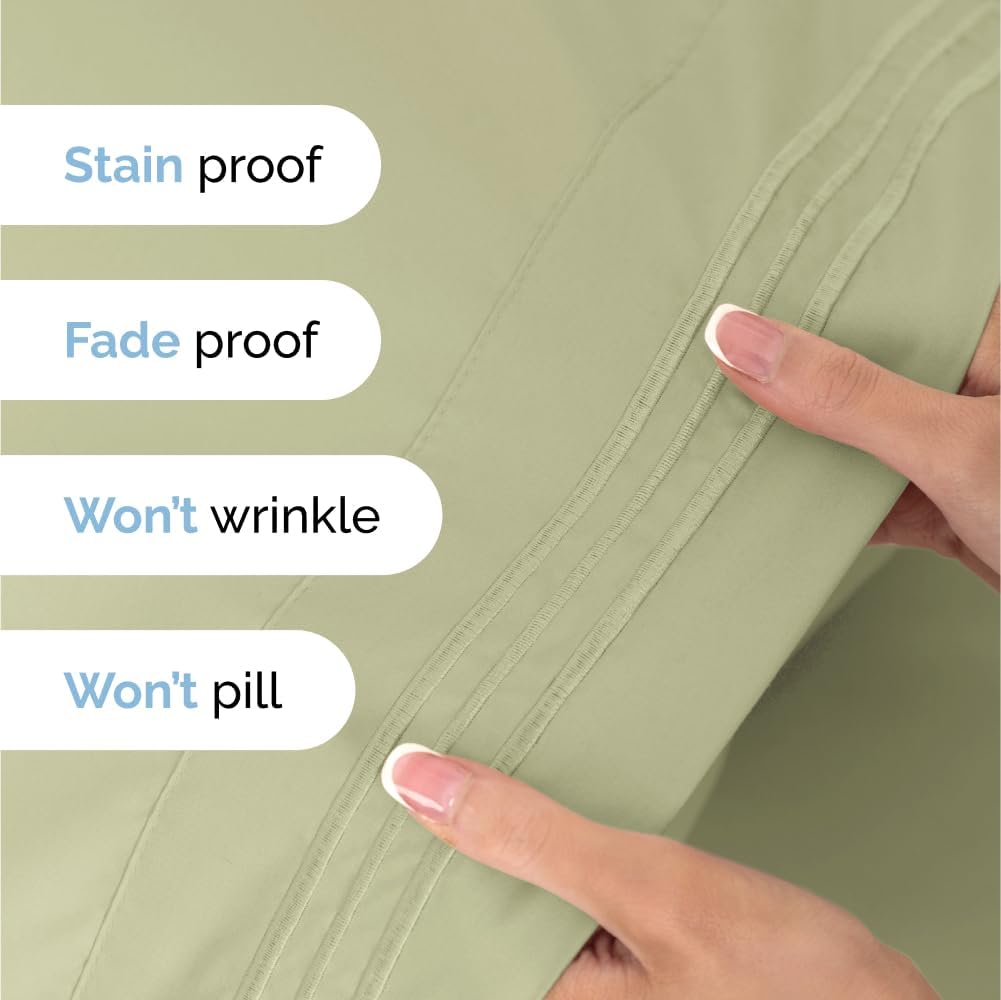 Juego de sábanas Queen de 6 piezas, sábanas transpirables y refrescantes, sábanas de lujo de hotel para mujeres, hombres, niños y adolescentes, ropa