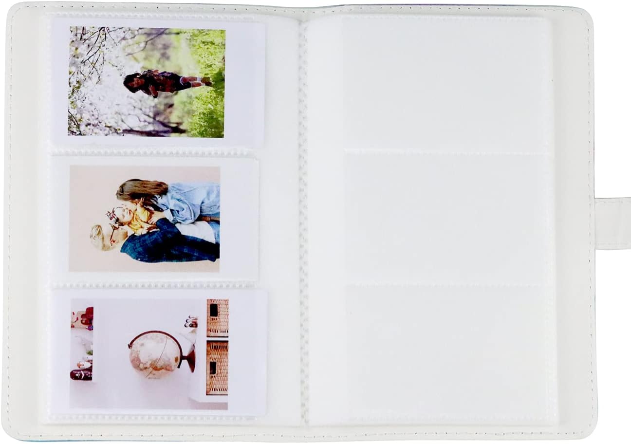 Álbumes de fotos, Goodsnetic 96 bolsillos de piel sintética mini álbum compatible con Fujifilm Mini 7s 8 8+ 9 25 26 50s 70 90 películas, PIC-300