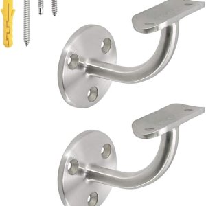 Soporte de barandilla de montaje en pared de grado 316 de acero inoxidable para barandillas de 1-58 pulgadas o 1-12 pulgadas (paquete de 2) Soporte de barandilla de montaje en pared de grado 316 de acero inoxidable para barandillas de 1-58 pulgadas o 1-12 pulgadas (paquete de 2)