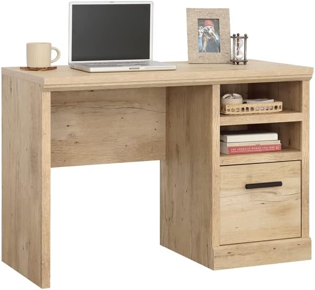 Sauder Aspen Post – Escritorio de madera con acabado de roble