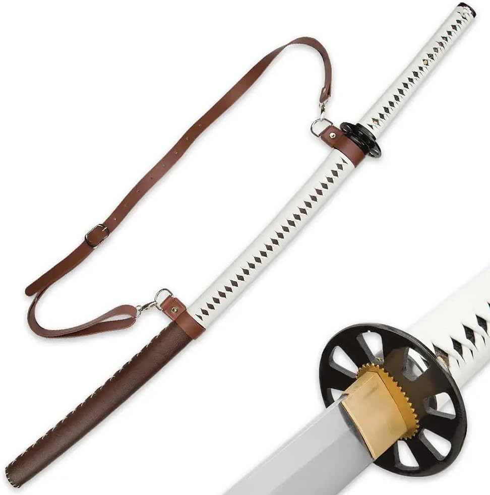 Zombie Slayer Katana Espada y vaina envuelta en cuero