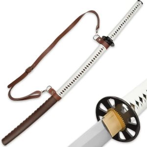 Zombie Slayer Katana Espada y vaina envuelta en cuero Zombie Slayer Katana Espada y vaina envuelta en cuero