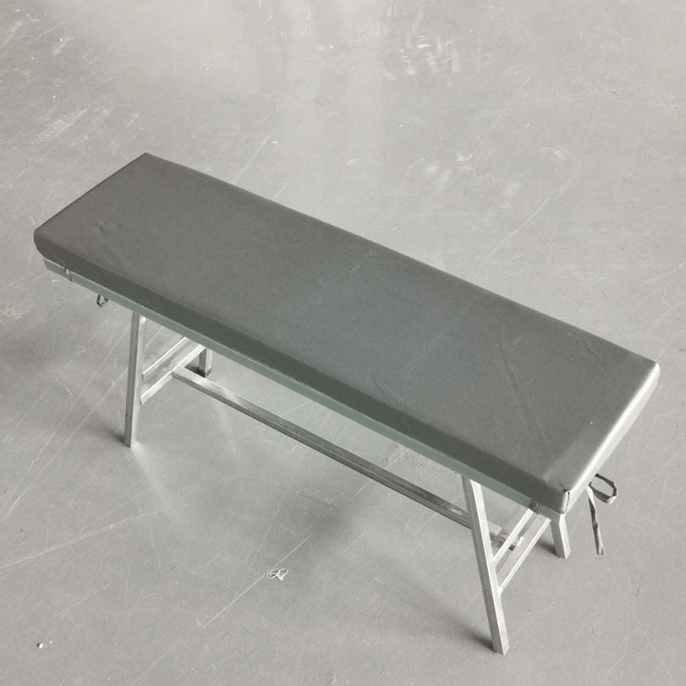 Cojín de banco para jardín al aire libre para todo tipo de clima con lazos, antideslizante, impermeable, cojín suave para asiento de muebles de