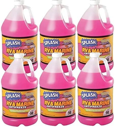 RV & Marine Splash 619526 RVMarine Anticongelante, 6 galones, rosa (RVAnticongelante Marino)