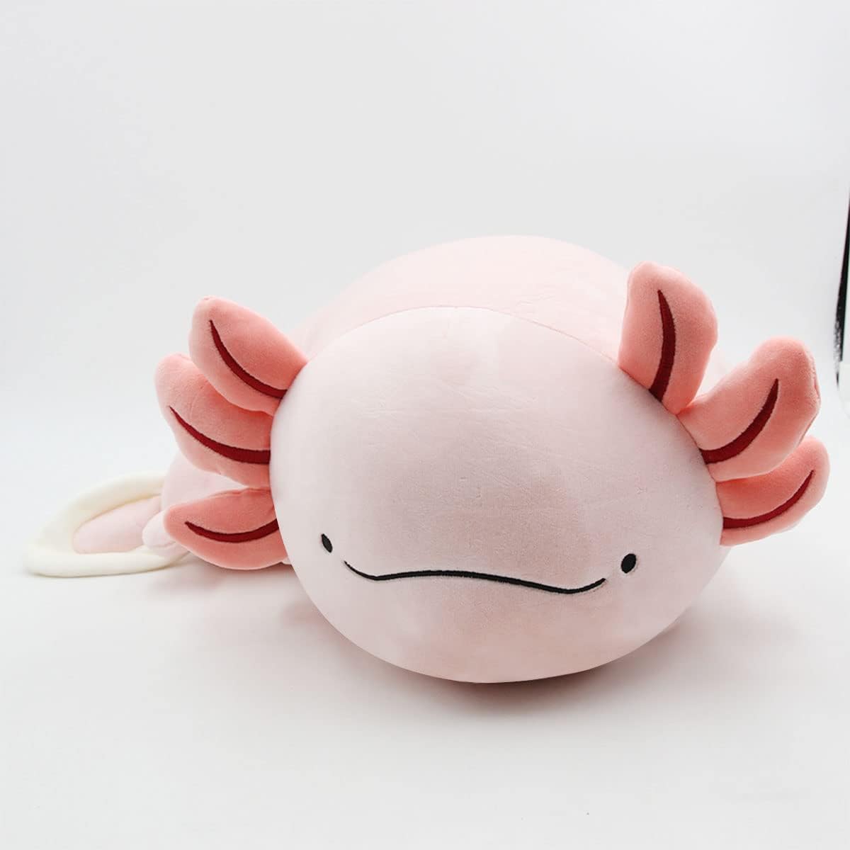 Nohito Kawaii – Almohada de peluche de ajolote suave, juguete de peluche de dinosaurio hexagonal 3D, ambistoma mexicano y salamandra de 11 pulgadas