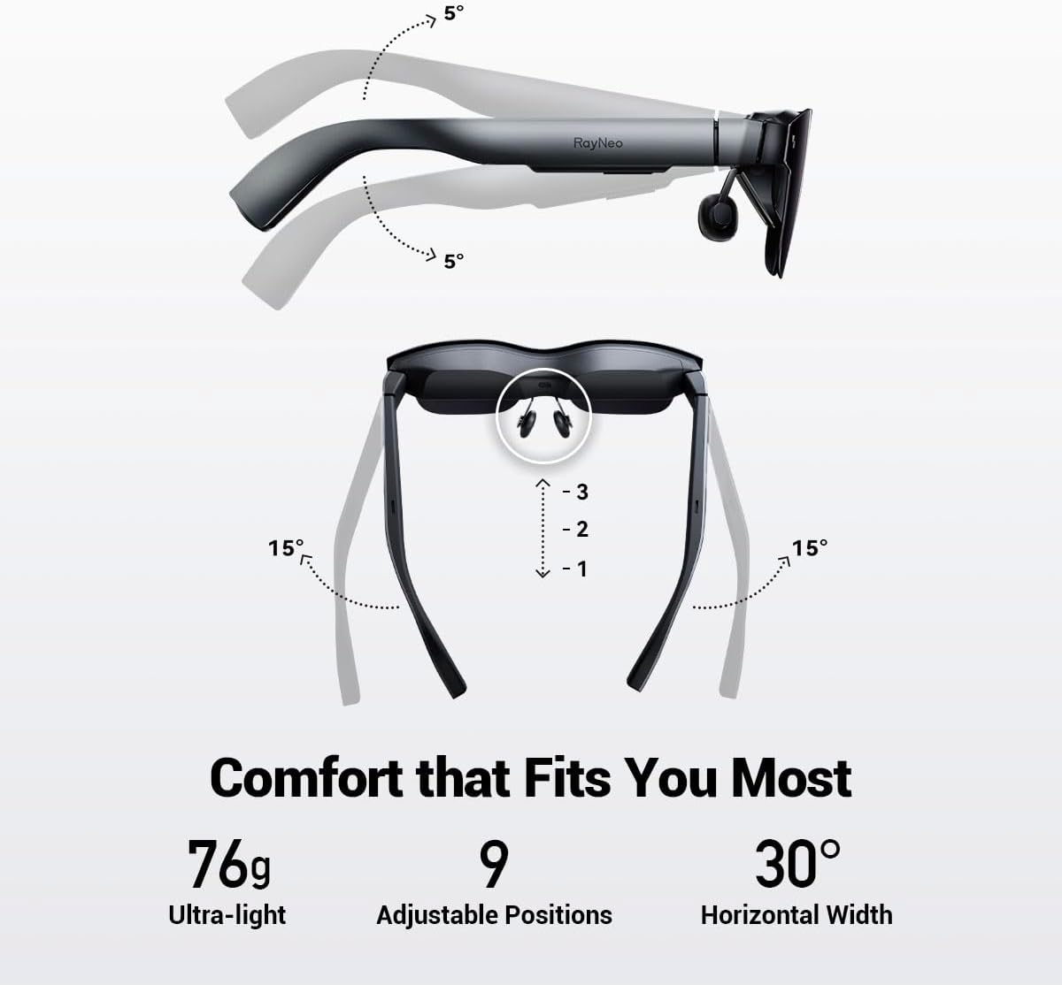 Gafas Air 2 AR  Lentes inteligentes con micro OLED de 201 pulgadas, ultra rápido 120 Hz, brillo de 600 nits, gafas de pantalla de video de 1080P y