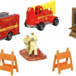 Matchbox Collectors – Juego de enganche y transporte fundido a presión para 70 años de aniversario, MBX Fire Rescue Fire Motor de escuadrón de Matchbox Collectors – Juego de enganche y transporte fundido a presión para 70 años de aniversario, MBX Fire Rescue Fire Motor de escuadrón de