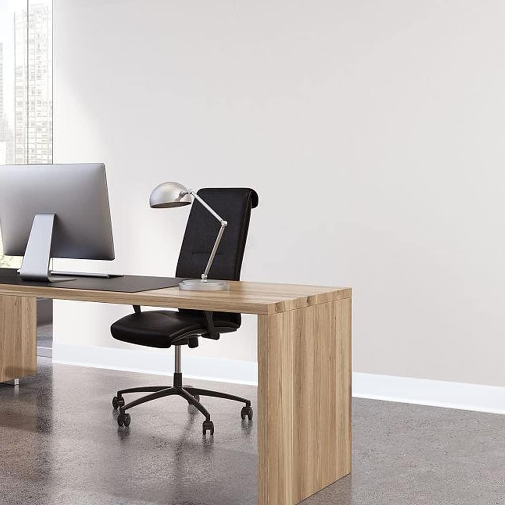 Moldura flexible para zócalo de 4 pulgadas x 60 pies, base de pared de vinilo autoadhesivo para despegar y pegar, base de goma para pared (blanco)