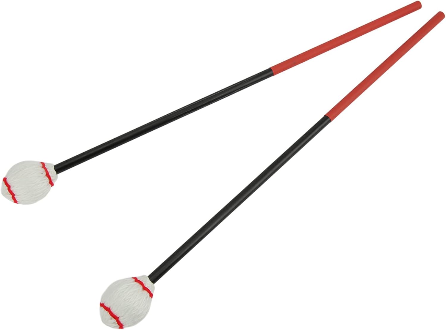 Marimba Mallets de hilo duro, mazos de marimba de percusión de marimba con cabeza de hilo medio, mazos de marimba para jugar con mango de madera