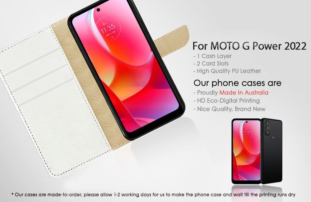 Funda diseñada para Moto G Power (2022), diseño de billetera con tapa para teléfono, A24240 Day of Dead Sugar Skull 24240