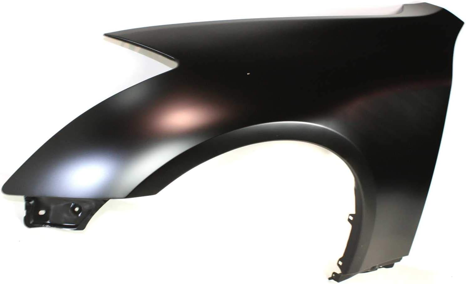 Evan Fischer Guardabarros delantero del lado del conductor compatible con Infiniti G35 2003-2007, Coupé con guardabarros de acero imprimado