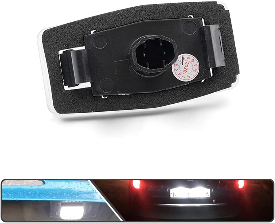 2 luces LED de matrícula para Mazda Miata MX-5 1999-2005Protege 99-03Protege5 02-03 alimentado por SMD xenón blanco LED de alta potencia libre de