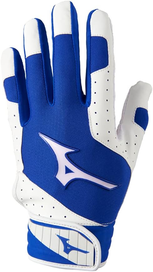 Mizuno Finch Softball – Guantes de bateo acolchados  Par  Adulto y joven  Palma antideslizante  Palma acolchada  Parte trasera de malla flexible