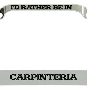 Stylish Rather Be in Carpinteria Beach Palm Tree Steel Metal License Plate Frame Stylish Rather Be in Carpinteria Beach Palm Tree Steel Metal License Plate Frame