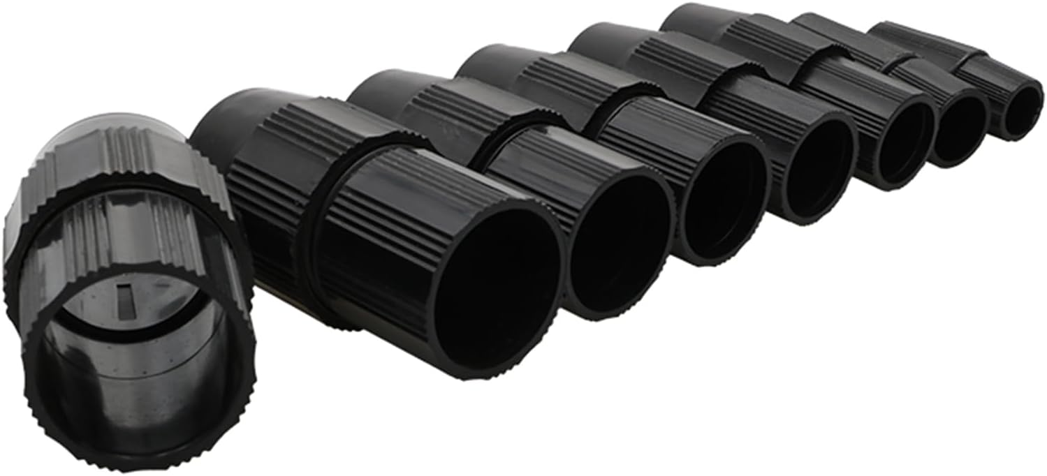 6 unidades de conector de tubo telescópico reductor, localizador de poste de red, adaptador de tubo telescópico, hebilla de bloqueo fijo, piezas de