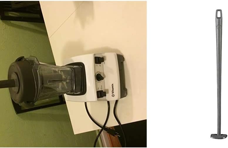 Vitamix 7500 Licuadora, grado profesional, 64 oz. Contenedor de bajo perfil, accesorio de raspador blanco y cuchilla, gris