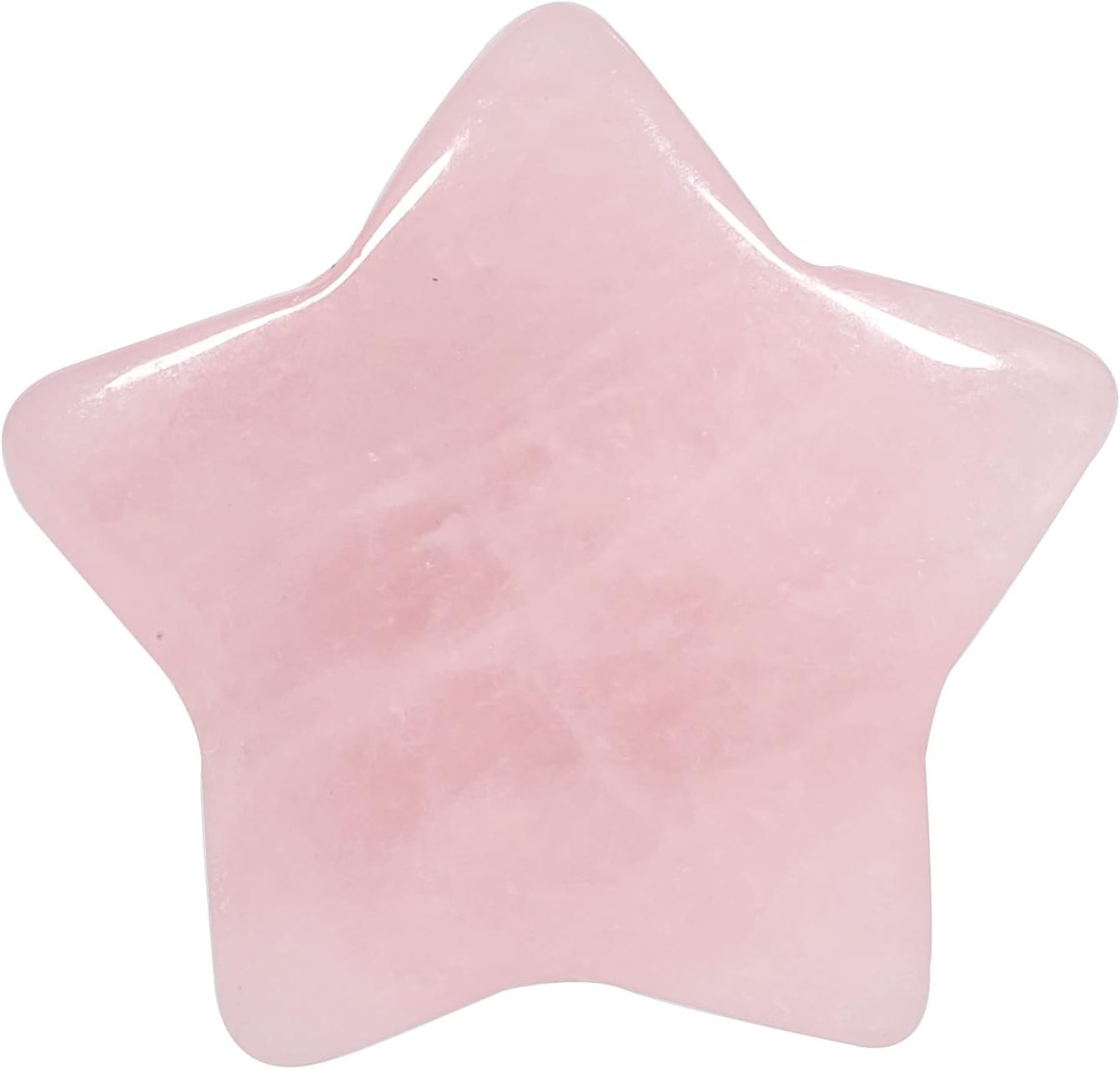 mookaitedecor Juego de 5 piedras de palma con bolsillo de cristal curativo en forma de estrella, piedra de preocupación pulida para equilibrio de