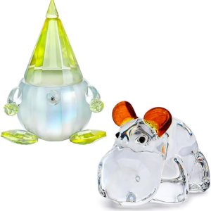 HDCRYSTALGIFTS Figura de hipopótamo de cristal y cristal Tomte Gnomo amarillo sueco Nisse muñeca escandinava sin rostro HDCRYSTALGIFTS Figura de hipopótamo de cristal y cristal Tomte Gnomo amarillo sueco Nisse muñeca escandinava sin rostro