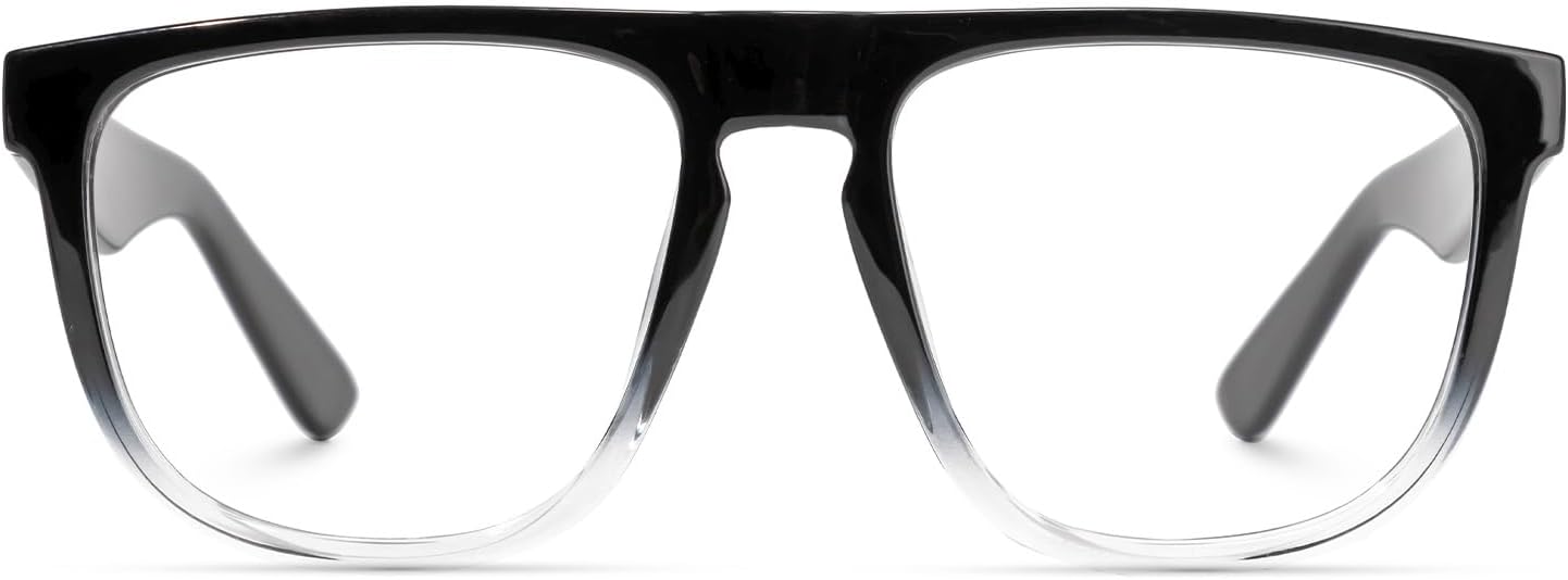 Zeelool TR90 Gafas Aviator con lente transparente sin receta para hombre Percival ZJGT982149