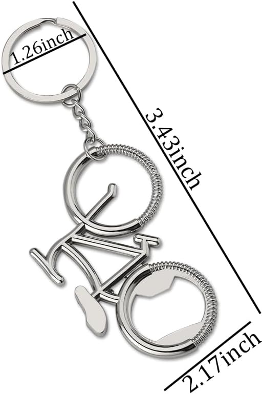 Llavero de bicicleta para abrebotellas para ciclista, regalos para mujeres y hombres, abrebotellas de bicicleta, regalos para amantes de los