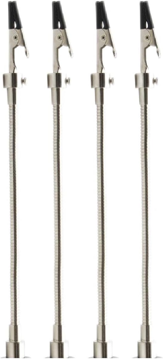 Paquete de 4 abrazaderas de soldadura para manos de ayuda, clip de soldadura ajustable, brazos de metal flexibles de cuello de cisne, clips de