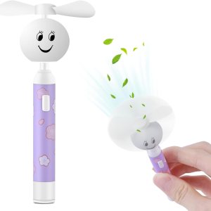 Mini ventilador de mano, pequeño ventilador de bolsillo portátil, creativo en forma de cara sonriente, ventilador personal con batería reemplazable, Mini ventilador de mano, pequeño ventilador de bolsillo portátil, creativo en forma de cara sonriente, ventilador personal con batería reemplazable,