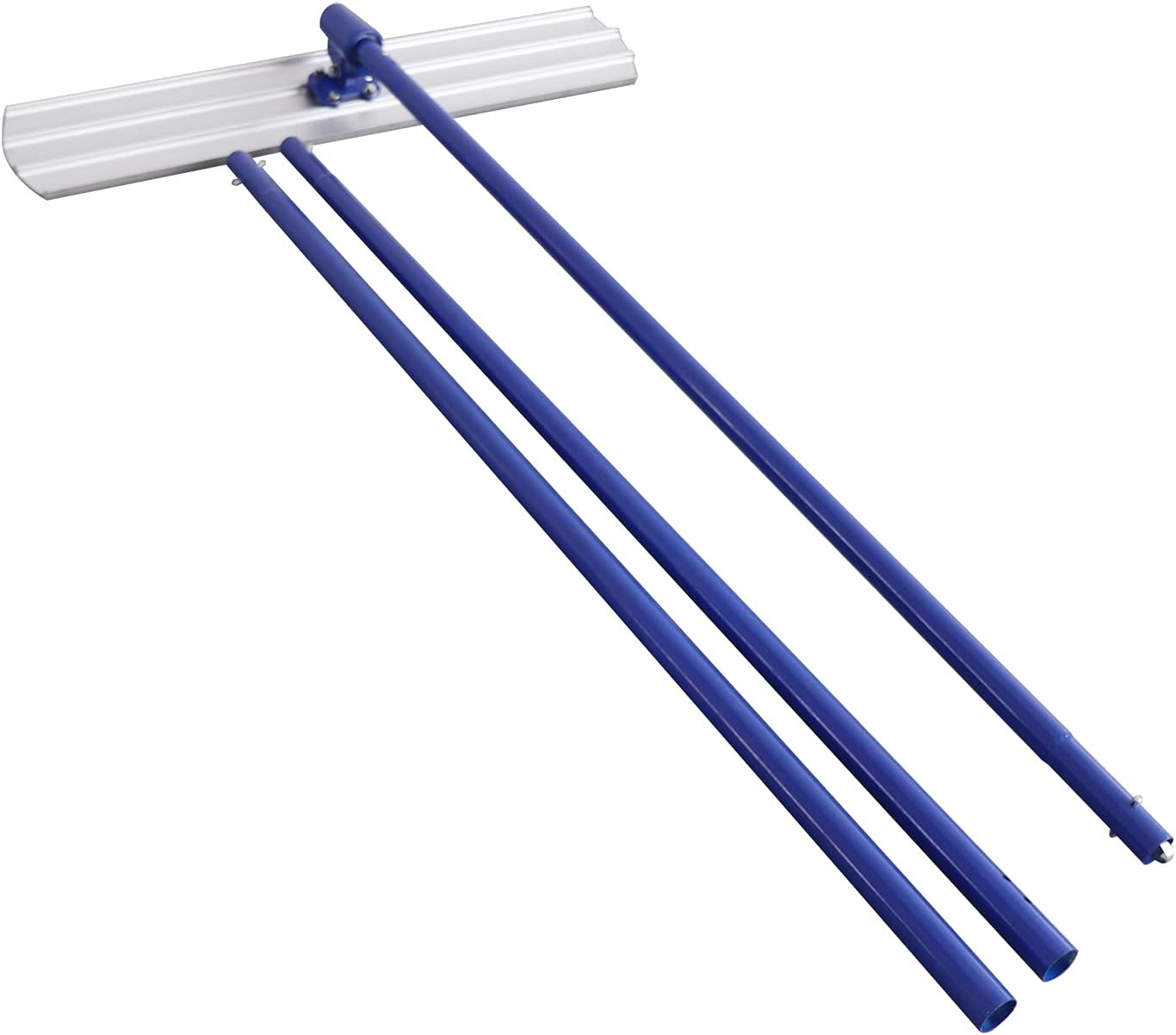 Bull Float – Flotador de hormigón de 48 x 8 pulgadas, herramienta de flotador de hormigón de resorte de extremo redondo, herramienta de flotación de