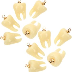 SEWACC 10 dijes humanos colgantes de bricolaje artesanales divertidos joyas colgantes adornos de dientes para hacer joyas, collares, pulseras, SEWACC 10 dijes humanos colgantes de bricolaje artesanales divertidos joyas colgantes adornos de dientes para hacer joyas, collares, pulseras,