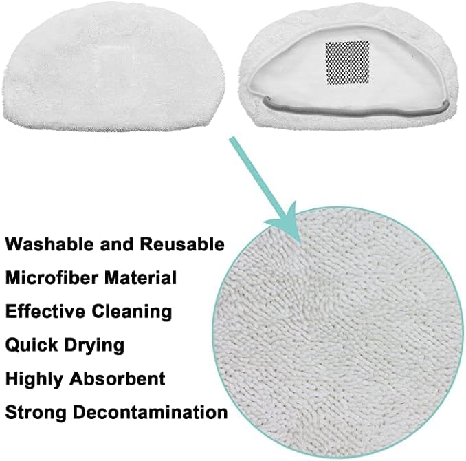 Paquete de 10 almohadillas de repuesto para trapeador de vapor Bissell Powerfresh serie 1940 1440 1544 1806 2075, modelo 19402 19404 19408 1940a