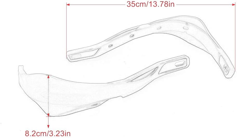 Paramanos universales para manillar de mano, protector de mango para Honda Motocross, Yamaha, Suzuki, Kawasaki, Dual Sport, Dirt Bike ATV MX
