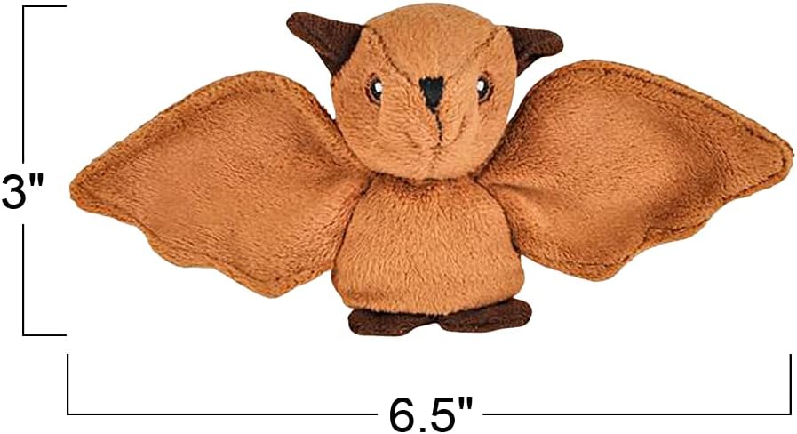 ArtCreativity Juguetes de murciélago de peluche, juego de 2, juguetes de murciélago suaves para niños, lindas decoraciones de animales para el hogar