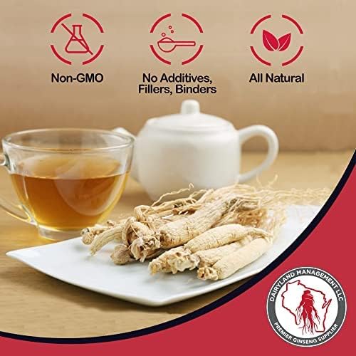 Dairyland – Raíces de ginseng americano fresco, 4 onzas de ginseng fresco de Wisconsin, directo del granjero al consumidor, ginseng de calidad