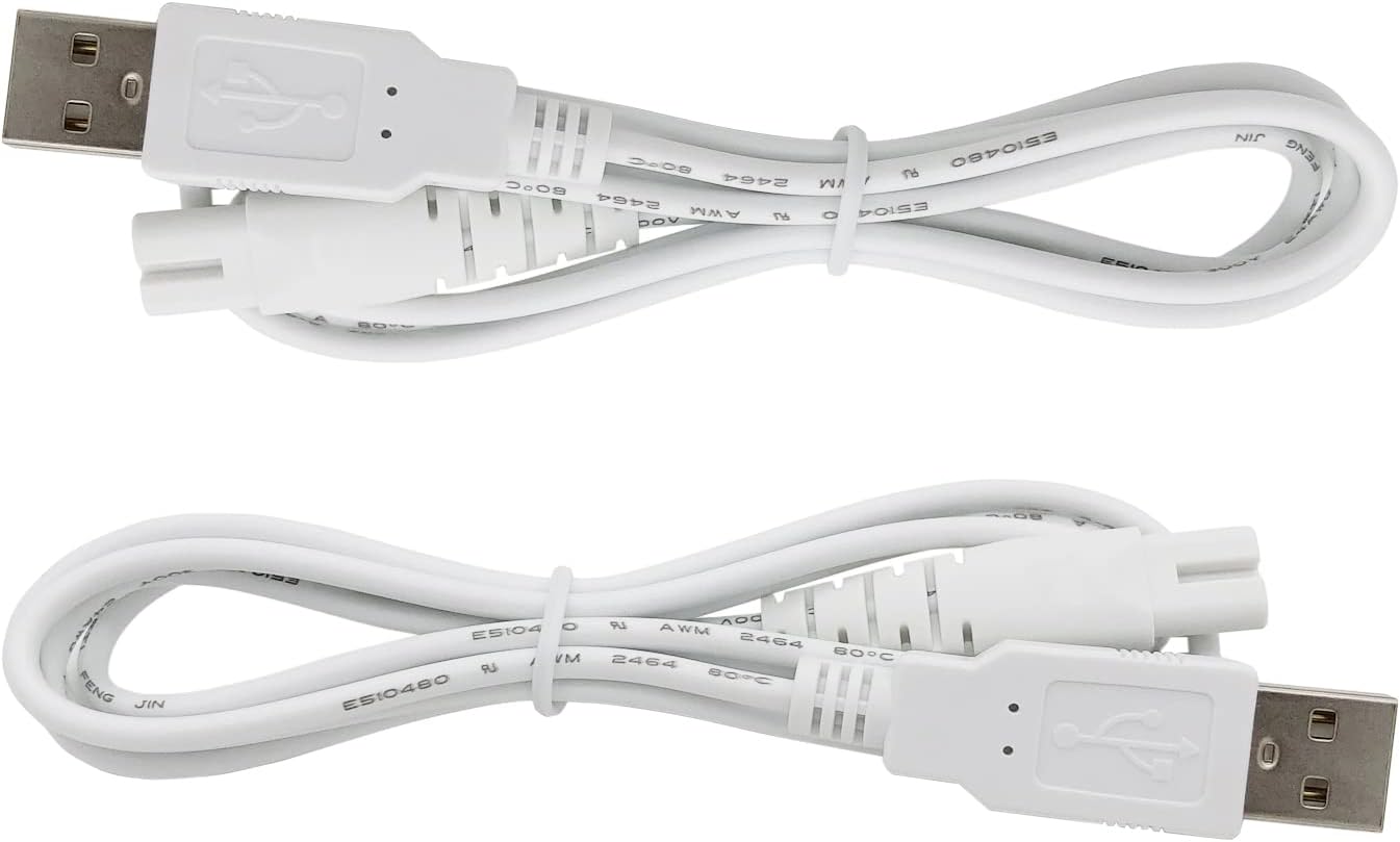Cable de carga de repuesto para pies eléctricos Pritech Removedor de callos y pedicura de pies, cable de alimentación USB de 4 pies (paquete de 2)