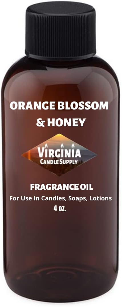 Aceite aromático tipo flor de naranja y miel (nuestra versión de la marca) (botella de 4 onzas) para fabricación de velas, fabricación de jabón,