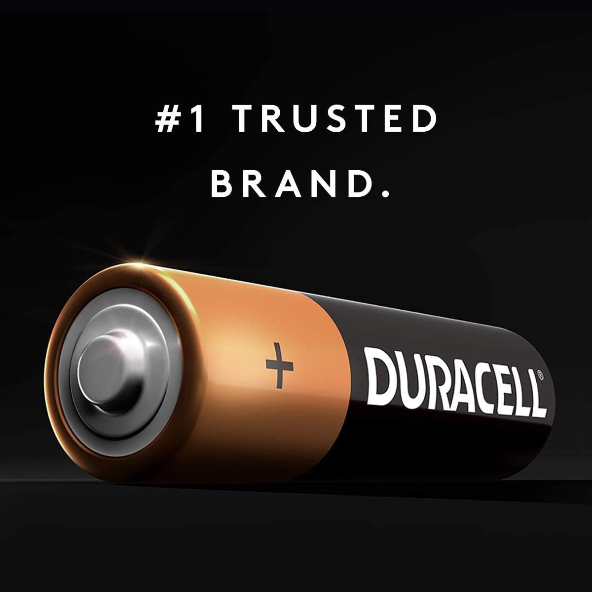 DURACELL – Pilas alcalinas AA CopperTop, batería doble A multiusos de larga duración para negocios y hogar