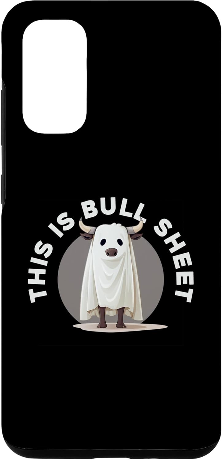 Galaxy S20 Funny Halloween Cow Ghost This Is Bull Sheet Funny Ghost Case