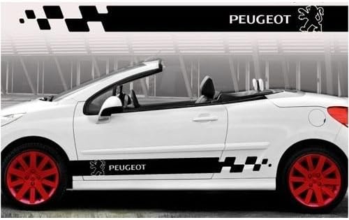 Pegatina lateral Peugeot 2 piezas set 70.9in (blanco)
