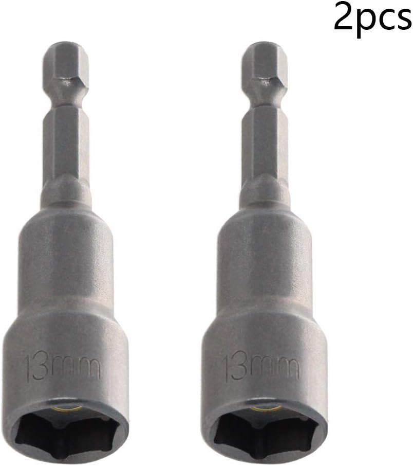 Utoolmart Broca de cambio rápido de 14 de pulgada con vástago hexagonal de 0.512 in, 2 piezas de longitud de 2.559 in, métrica con magnética, 2