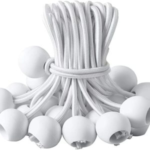 Cuerdas elásticas de bolas de 6 pulgadas con bolas, 100 unidades de cuerdas resistentes para toldo, lona para amarrar, campamento, refugio, carga, Cuerdas elásticas de bolas de 6 pulgadas con bolas, 100 unidades de cuerdas resistentes para toldo, lona para amarrar, campamento, refugio, carga,