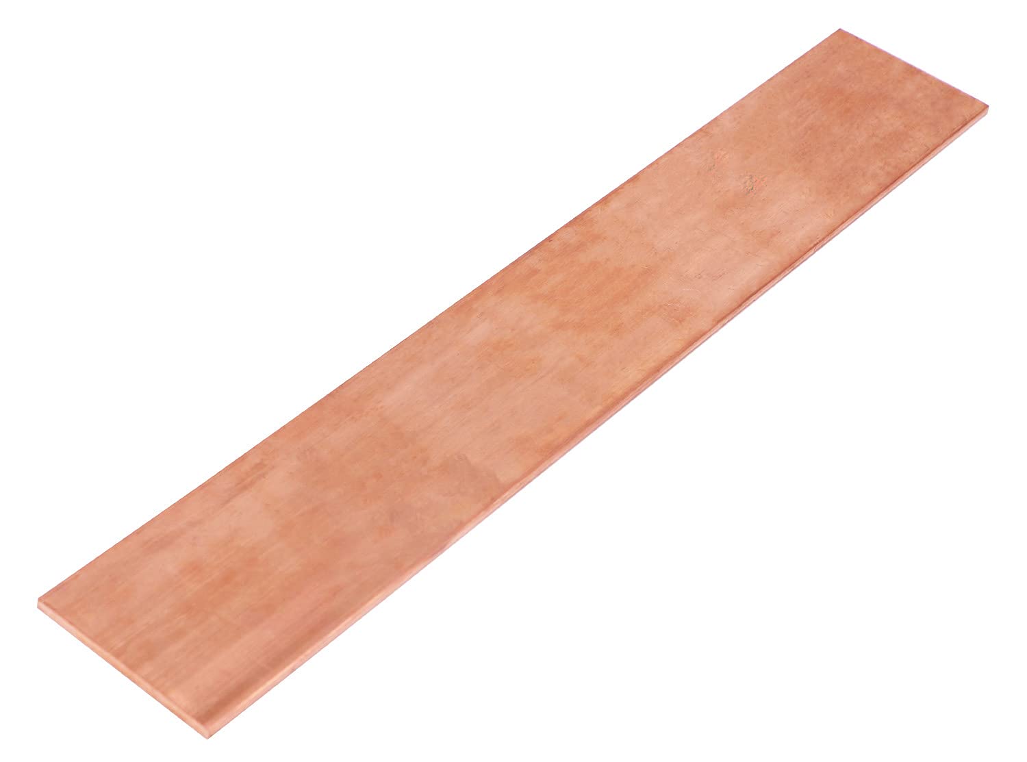 18″ x 2″ C110 Barra plana de cobre 12″ largo sólido .250″ molino de placa