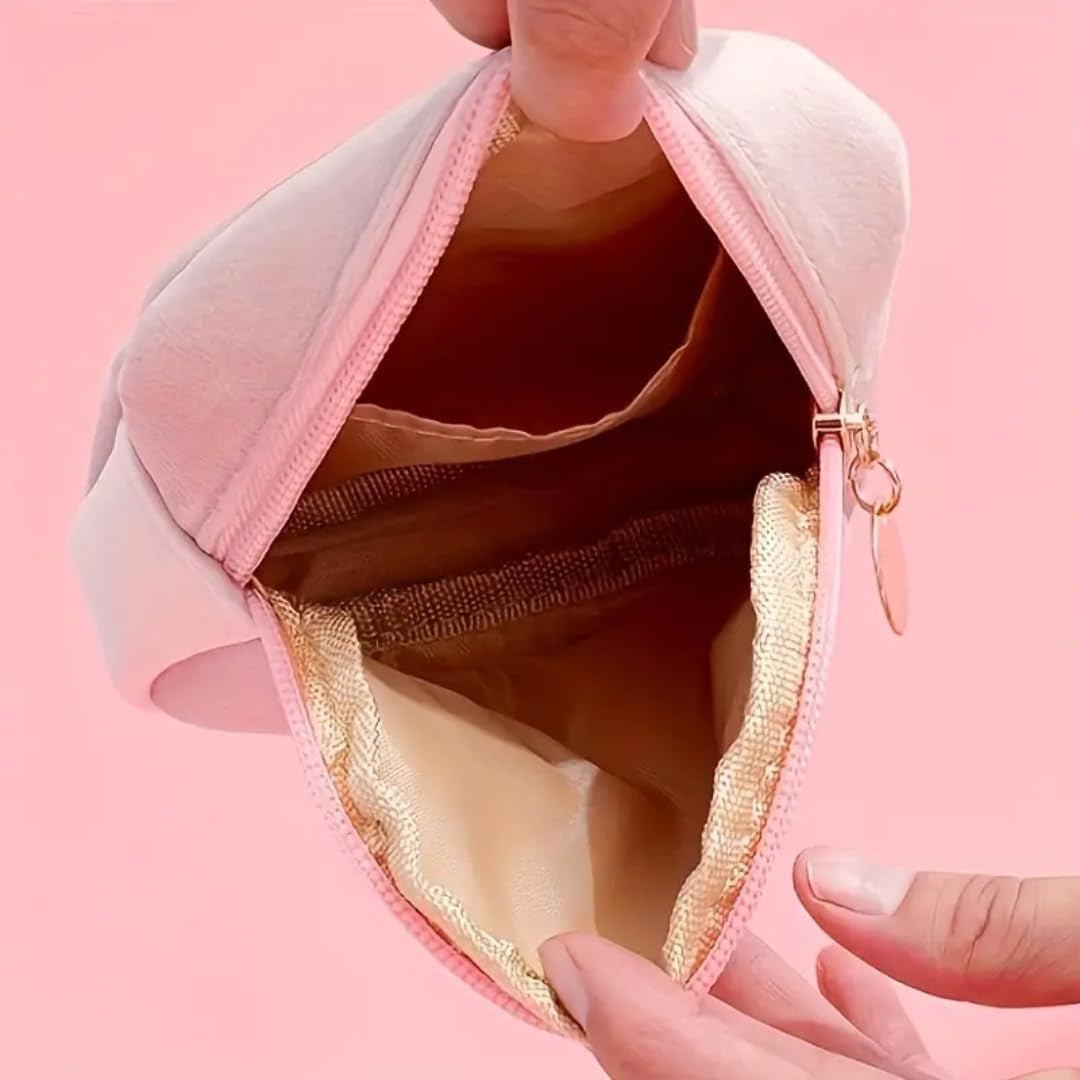 Bolsas de almacenamiento reutilizables para servilletas sanitarias portátiles para mujeres y niñas  Terciopelo suave al tacto con cordón de clip