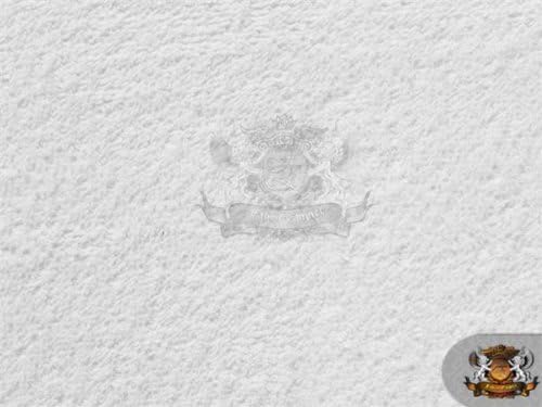 Tela de algodón de rizo blanco nieve 16 oz vendido por una pieza de yarda 60 x 36 pulgadas