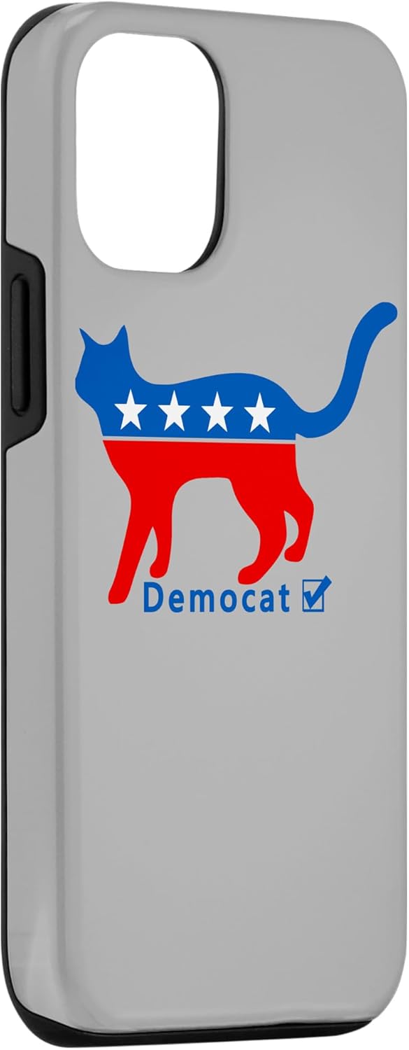 Funda para iPhone 14 Pro Vote Cat Demócrata Liberal Cat Lover Biden Harris 2024