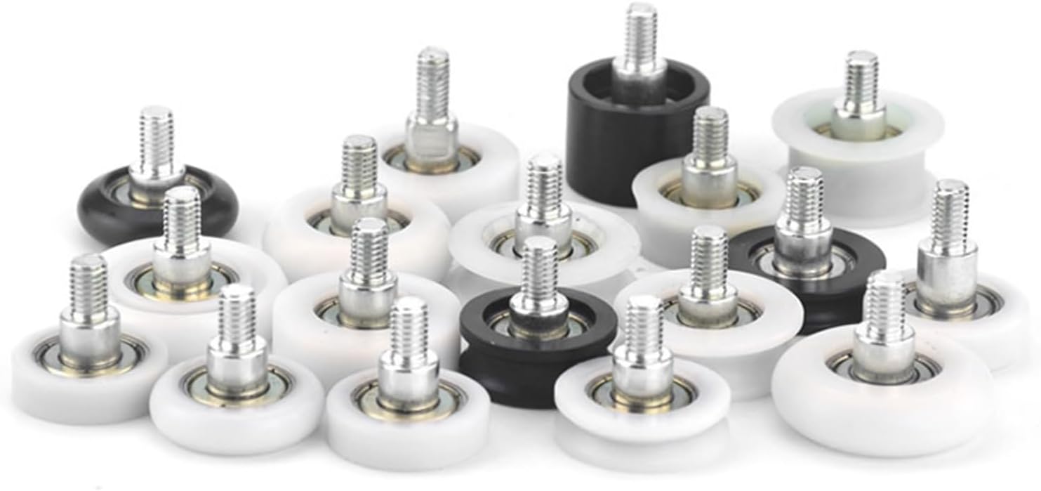 Diameter 70mm, M10 Screw,PU Polyurethane Bearing with Stainless Steel Screw Rod,Rubber Coated Soft PulleyRoller,Guide Wheel Kindly (Size  2pcs)