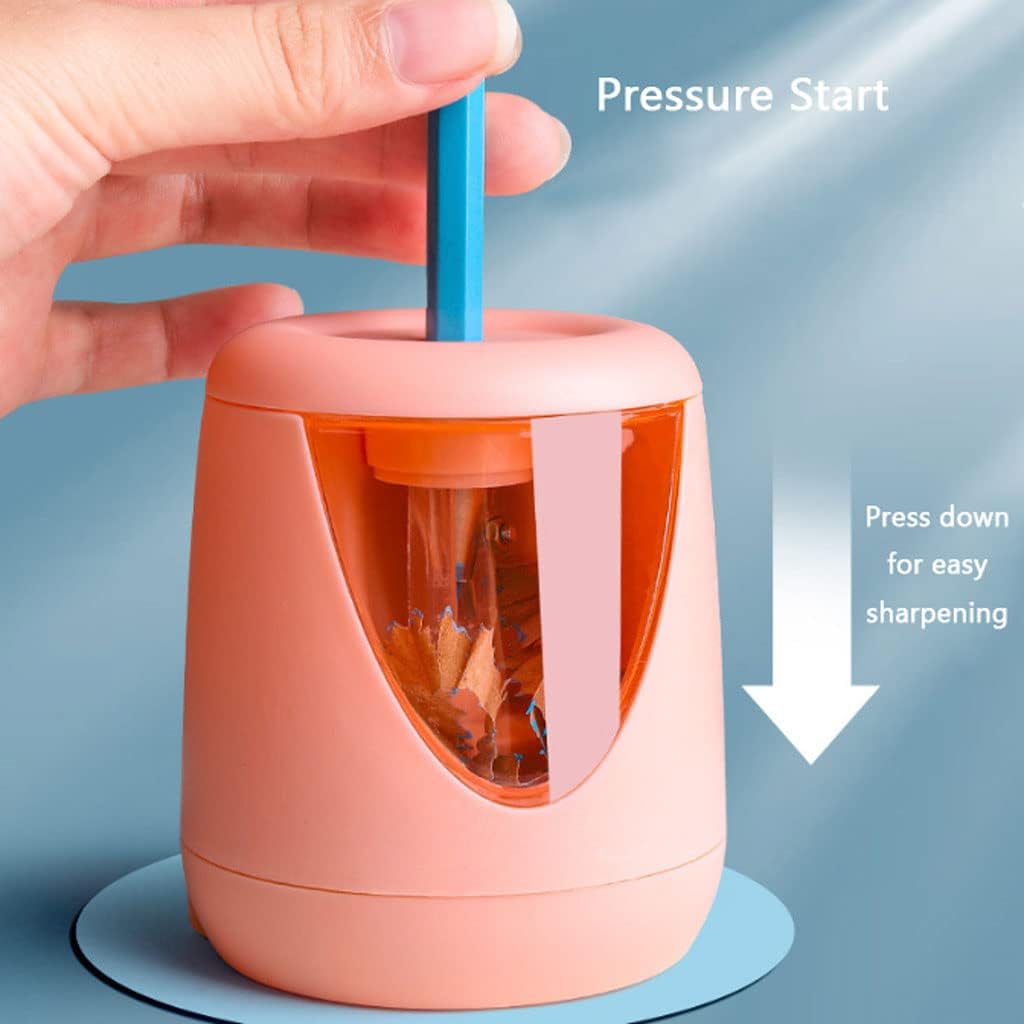JITEM Sacapuntas Sacapuntas eléctrico portátil con batería sacapuntas automático alimentado por USB para artistas, niños, estudiantes, adultos,