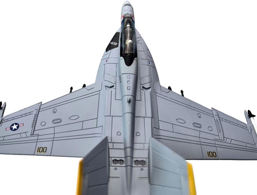 Escala 1100 US F18 FA-18F Super Hornet VFA-2 Avión de combate Avión de Metal Militar Avión Juguete Modelo Colección Regalo