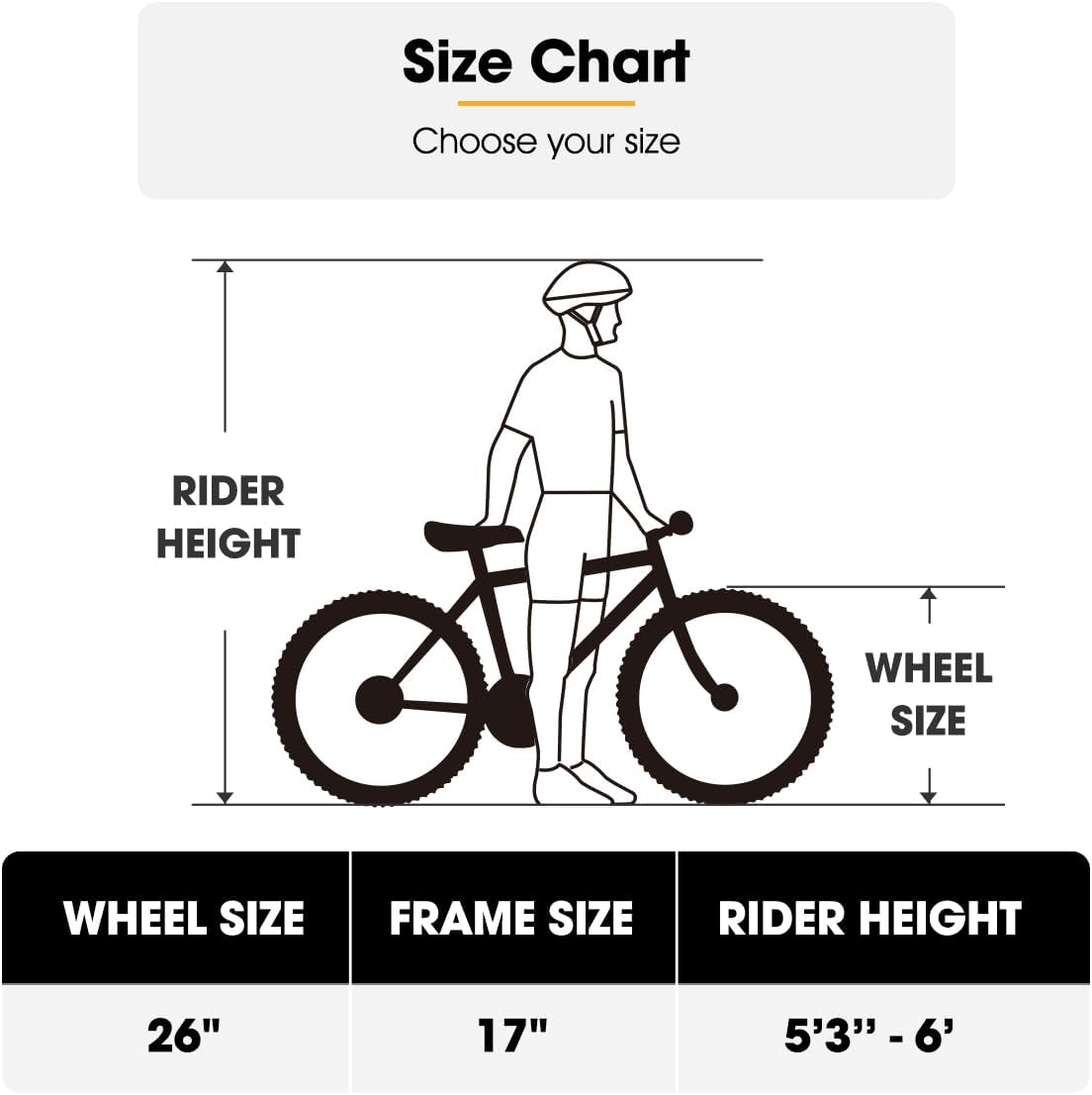 HILAND – Bicicleta de montaña para hombre y mujer, bicicleta de montaña de 26 pulgadas y 21 velocidades con freno de disco dual, horquilla de