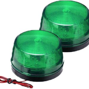 RUNAAJA – 2 luces LED estroboscópicas de 12 V color verde, alarma de emergencia, luz intermitente, lámpara de señal, alarma de seguridad para coche, RUNAAJA – 2 luces LED estroboscópicas de 12 V color verde, alarma de emergencia, luz intermitente, lámpara de señal, alarma de seguridad para coche,