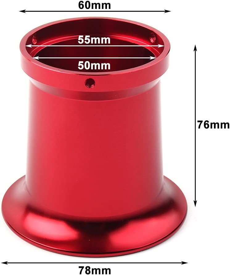 Lirun – Vaso de filtro de aire para motocicleta, interfaz de carburador de 2.165 in, aleación de aluminio CNC, ajuste plateado para carburador PWK