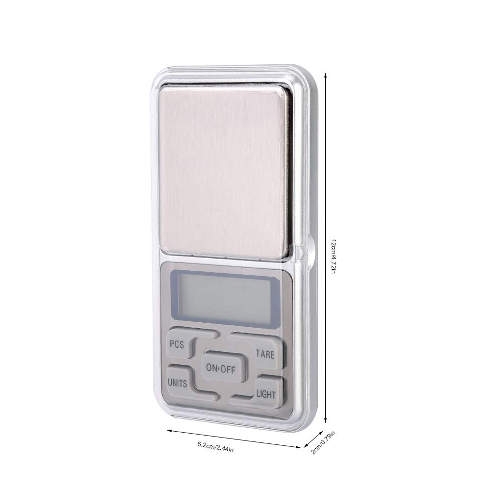 Báscula digital de joyería, mini báscula electrónica de joyería en quilates, equilibrio de laboratorio, oro y plata, piedra de diamante, herramienta